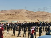 ببینید | بانگ الله اکبر مردم اردن در مرزها در حمایت از غزه