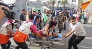 تصاویر دلخراش انتقال مجروحان حملات جنایتکارانه رژیم صهیونیستی به بیمارستان