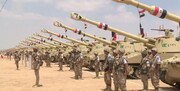 استقرار تانک‌ها و ادوات زرهی ارتش مصر در نزدیکی غزه