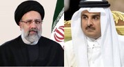 تماس تلفنی رئیس جمهور اسلامی ایران و امیر قطر