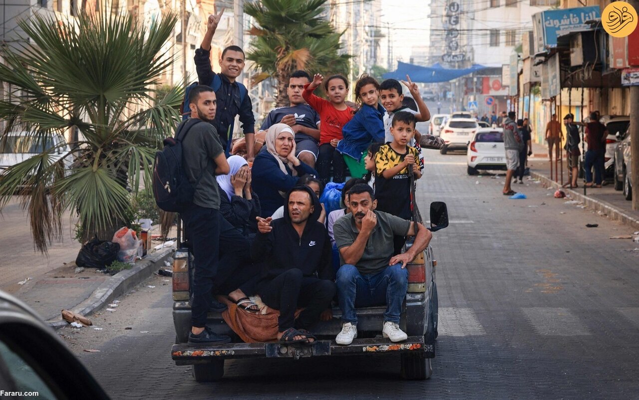 مردم غزه در حال ترک خانه‌های خود هستند