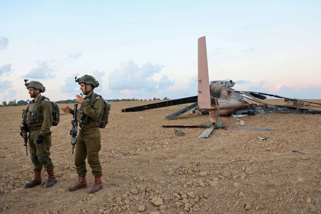 نخستین تصاویر از پرنده اسرائیلی که توسط فلسطینیها منهدم شد