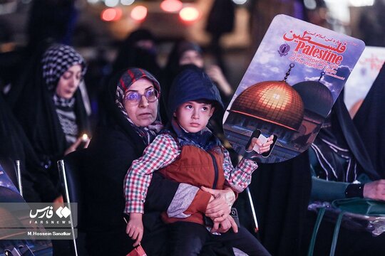 تجمع مردم تهران در حمایت از مردم فلسطین