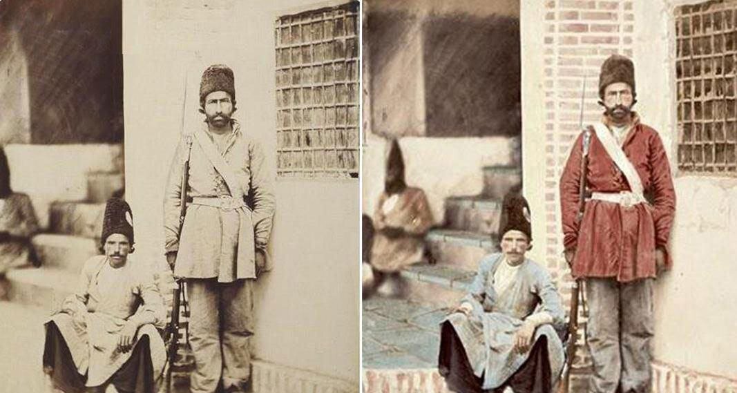 نخستین عکس‌های رنگی از تهران | چگونه مونتابونه عکس‌های سیاه‌وسفید را رنگی می‌کرد؟
