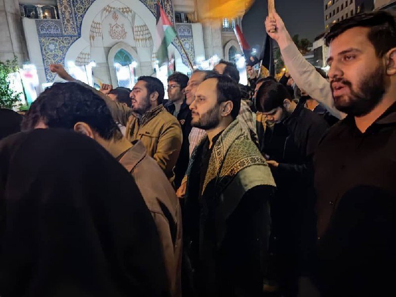 حضور سخنگوی دولت در تجمع ضد جنایت رژیم صهیونیستی