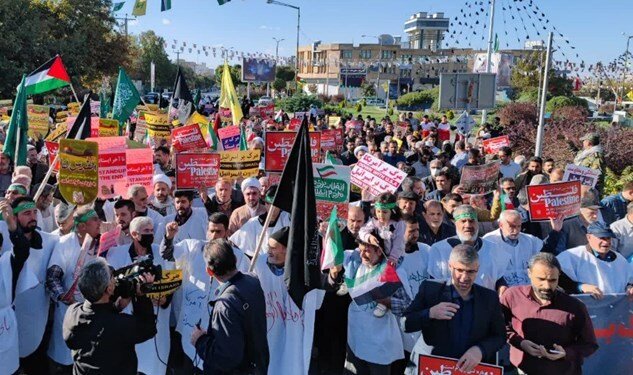 راهپیمایی مردم تهران در حمایت از غزه