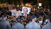ببینید | تجمع هزاران نفر از ساکنان سرزمین‌های اشغالی در مخالفت با نتانیاهو