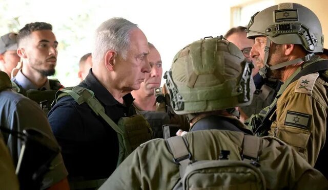 نتانیاهو در جمع نظامیان