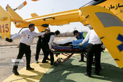 انتقال مصدومان انفجار پرند به بیمارستان با بالگرد