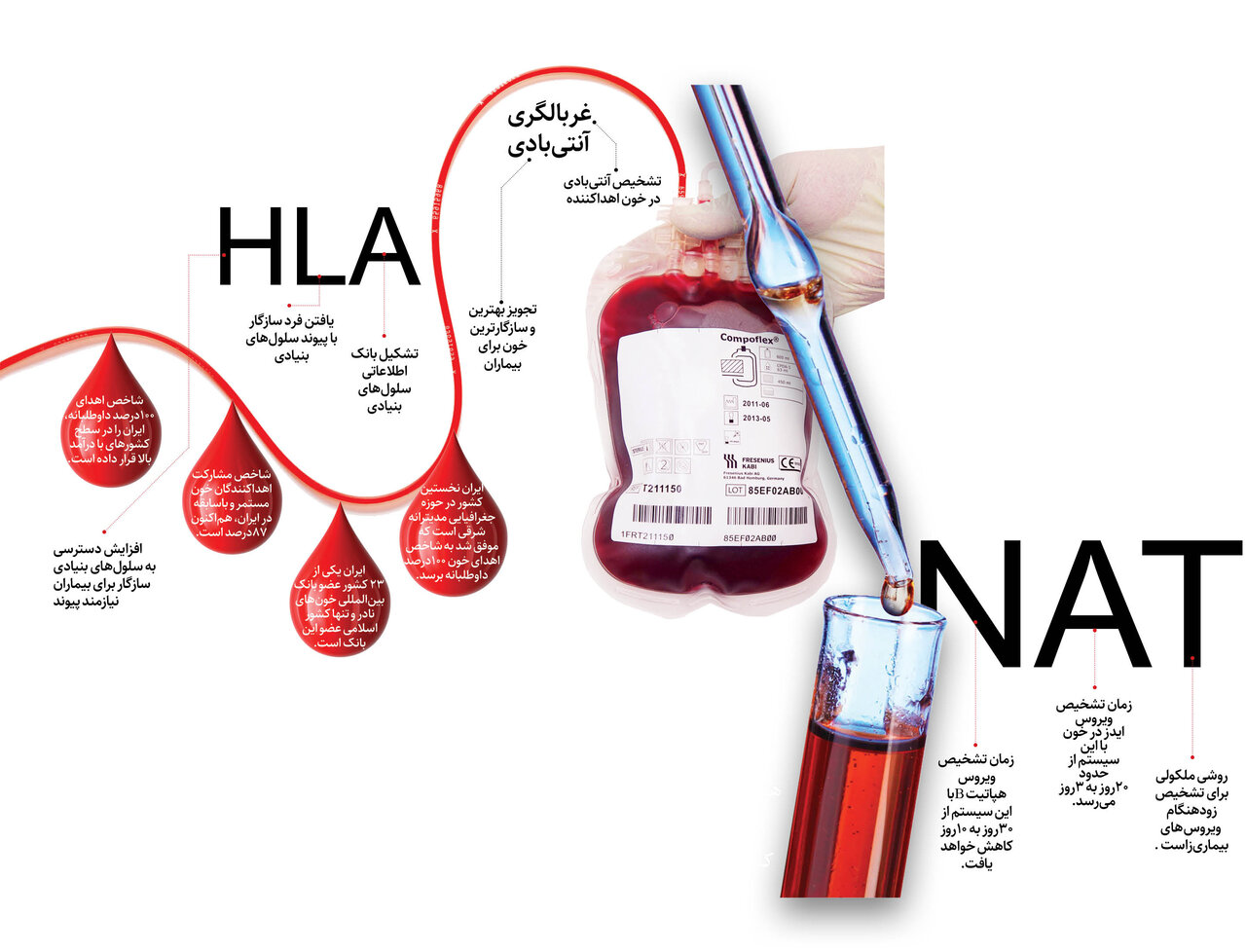 تشخیص ویروس ایدز در سه روز، هپاتیت B در ۱۰ روز | یک بانک ویژه برای بیماران صعبالعلاج | جهشی برای تجویز سازگارترین خون به بیماران