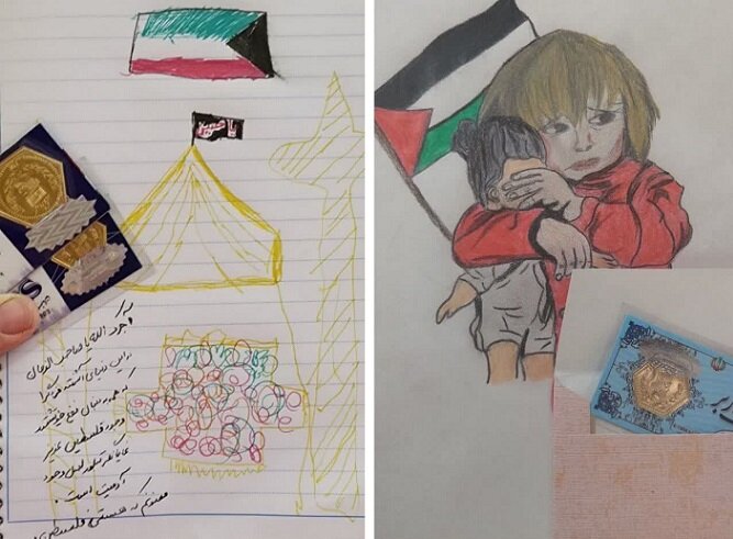زنان و دختران ایرانی طلاهایشان را به زنان فلسطینی هدیه می‌دهند + تصاویر