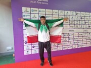 ببینید | رکوردشکنی ملی‌پوش ایران در بازی‌های پاراآسیایی هانگژو | امان الله پاپی طلایی شد