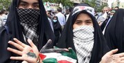 تجمع ۲۰ هزار دانش‌آموز تهرانی در میدان فلسطین