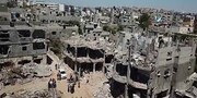 ببینید | تخریب گسترده محله خان یونس در غزه