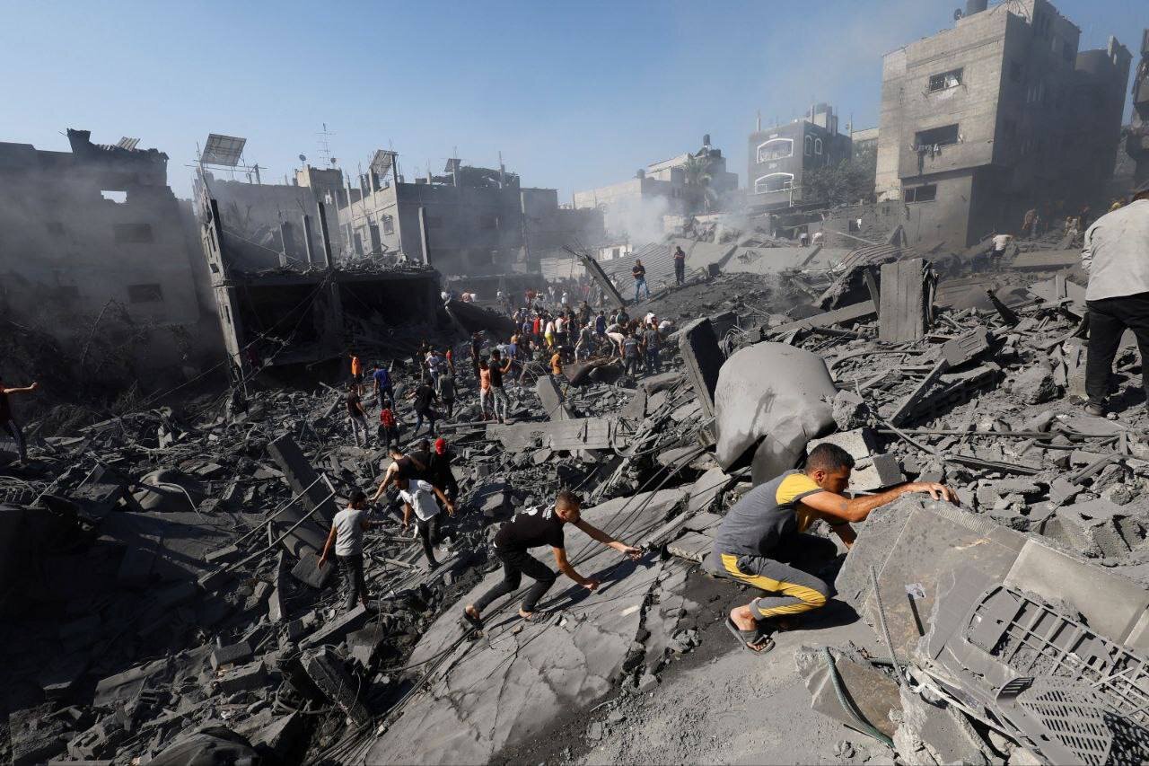 بمباران خان یونس در غزه