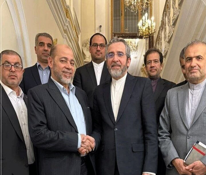 دیدار باقری با عضو دفتر سیاسی حماس