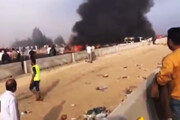 اولین تصاویر از تصادف هولناک در مصر؛ ۲۸ کشته و ۶۰ زخمی