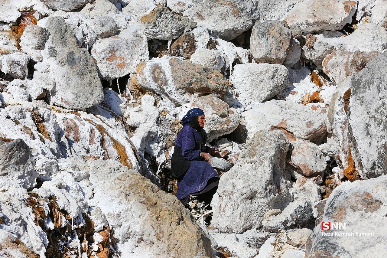 تصاویر | زندگی این زنان ایرانی با بلورهای سپید نمک گره خورده است
