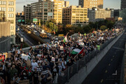 ببینید | تجمع ده‌ها هزار نیویورکی برای حمایت از فلسطین |  پل بروکلین بسته شد