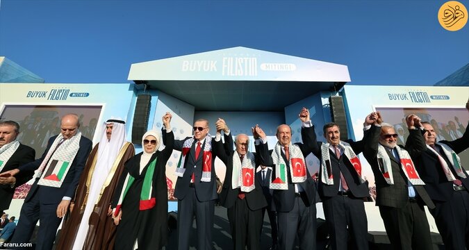 تجمع بزرگ حمایت از فلسطین در استانبول