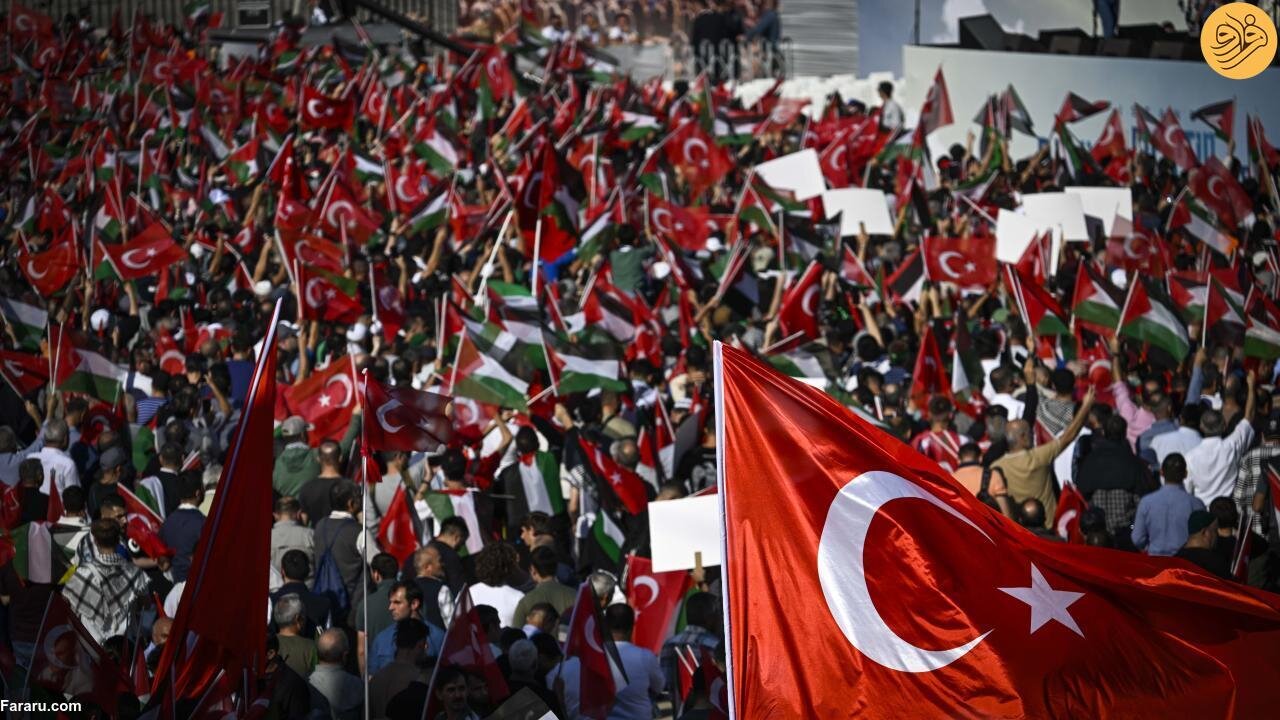 تصاویر | تجمع بزرگ حمایت از فلسطین در استانبول