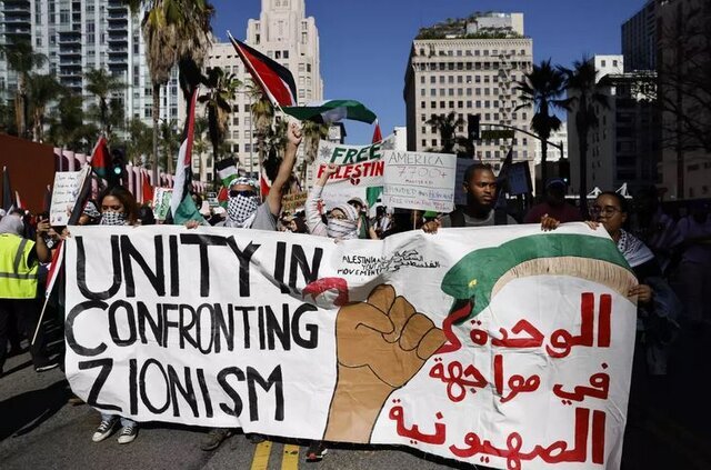 جهان صدای فلسطین شد | ۸ قاب از اعتراضات چند هزار نفری در سراسر دنیا | شعارهای معترضان چیست؟