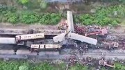 ببینید | تصادف مرگبار دو قطار در هند ؛ ۶۳ نفر کشته و زخمی شدند