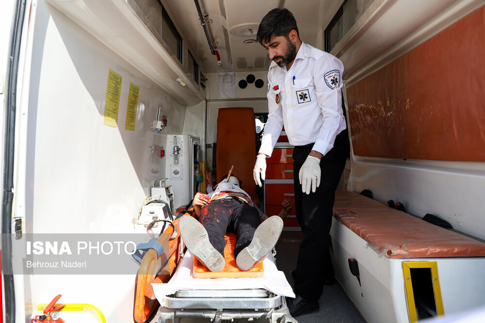 تصاویر | انفجار هواپیمایی فرضی مسافربری در اصفهان