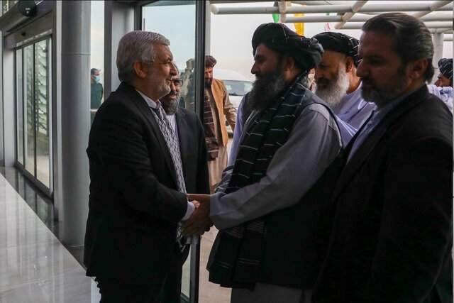 استقبال کاظمی قمی از هیأت طالبان