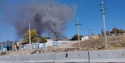 عکس | آتش‌سوزی کمپ اعتیاد در دلفان | توضیحات فرماندار درباره جزئیات حادثه