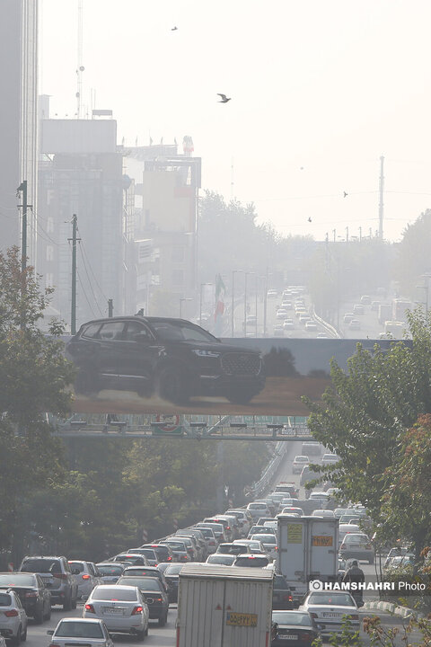 گزارش تصویری از تداوم آلودگی هوا در تهران