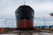 تصاویر | این کشتی برای اولین بار در دریای خزر آغاز به کار کرد
