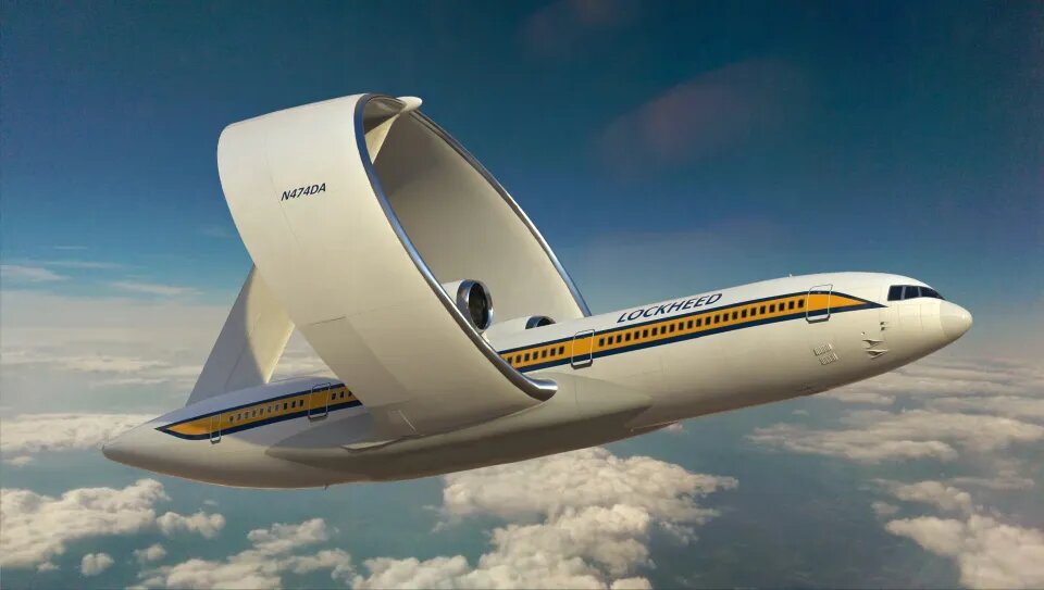 تصاویر | باورنکردنی‌ترین هواپیمای جهان با یک بال عجیب و غریب | این هواپیما ظرفیت حمل ۱۲۰ مسافر را دارد