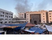 ببینید| تصاویر دردناک لحظاتی پس از حمله به بیمارستان شفا در غزه