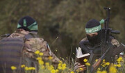 تصاویر نیروهای قسام در هنگام تلاوت قرآن