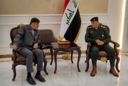 عکس | پوشش متفاوت سردار رادان در حضور معاون وزیر کشور عراق | فرمانده کل انتظامی ایران وارد بغداد شد