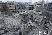 تصاویر حجم ویرانی‌های ناشی از بمباران در خیابان‌های غزه