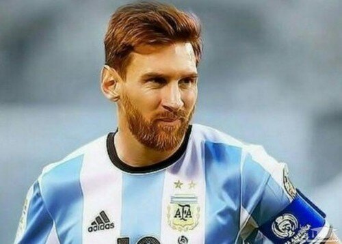 طراحی دیدنی و جالب از چهره ستاره فوتبال جهان "لیونل مسی" با نخ