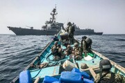ببینید | رصد کشتی نیروی دریایی آمریکا توسط یمنی‌ها