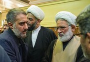 تصاویر مقامات مطرح در ترحیم همسر رئیس دیوان عالی کشور | از حسن روحانی و واعظی تا قالیباف و لاریجانی