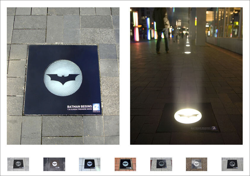 تصاویری جذاب از تبلیغات محیطی خارقالعاده فیلمها | ایدههای ساده اما جالب فیلمهایی مثل «بیل را بکش»، «بتمن میآغازد» و...