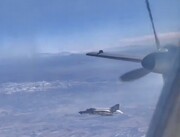 تصاویر اسکورت هواپیمای روسی در آسمان ایران | فانتوم‌های نیروی هوایی ارتش ایران آنتونوف روسی را تا مرز همراهی کردند