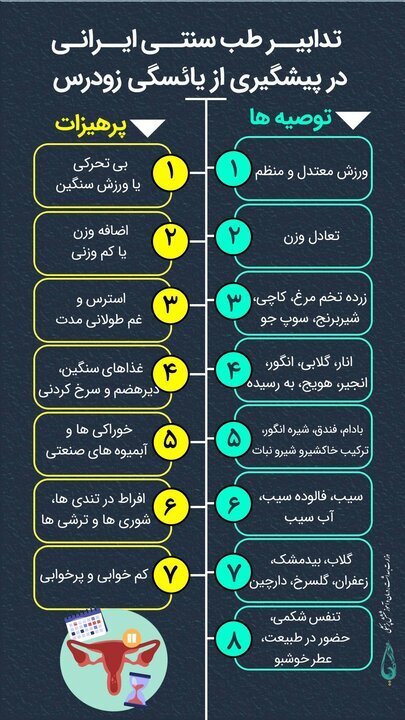 ۸ پیشنهاد طب سنتی برای پیشگیری از یائسگی زودرس ؛ این کارها را هم انجام ندهید