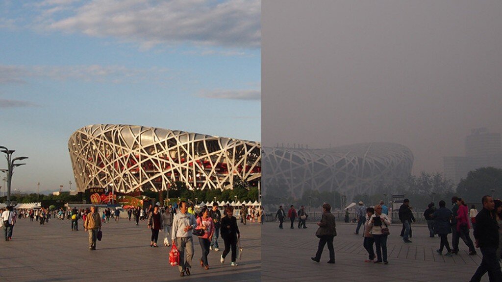 آلودگی هوا پکن چین