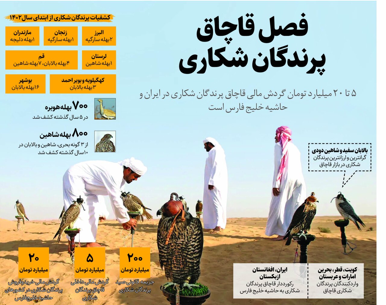 عرب ها برای شاهین ایرانی چقدر پول می دهند؟