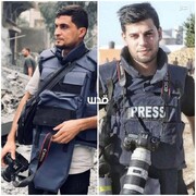 تصاویر ۲ خبرنگار فلسطینی تازه شهید شده در اردوگاه بوریج