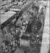 ۳۳ سال پیش در چنین روزی اتفاق افتاد... | ۳ کشته در برخورد ماشین شاسی‌ بلند با صف اتوبوس