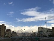 تصویر | کوه های پر از برف تهران پس از یک روز بارانی و برفی