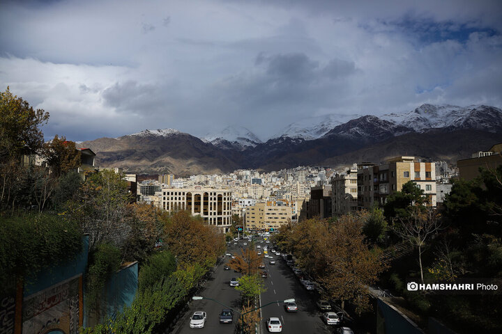 بارش برف در ارتفاعات تهران