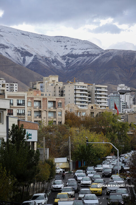 بارش برف در ارتفاعات تهران